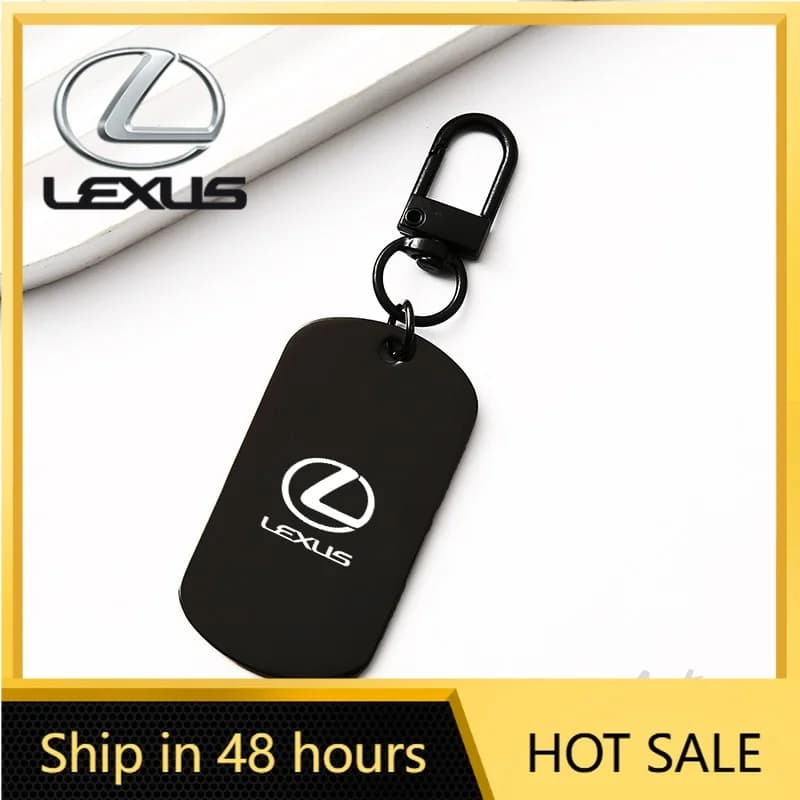 Car Sticker Stainless Steel Car Keychain Pendant Key Ring Chain Holder For Lexus IS250 IS300 RX330 RX350 GX200 GX300 LX470 LX570