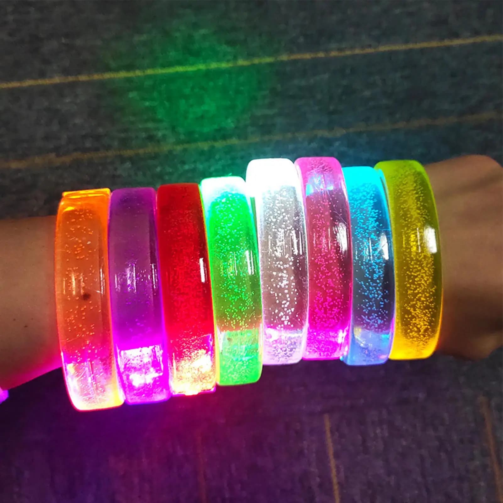 Led Luminous Bracelet Concert Party Bar Glow in The Dark Armband Sports Wrist Strap kids adults Party Supplies