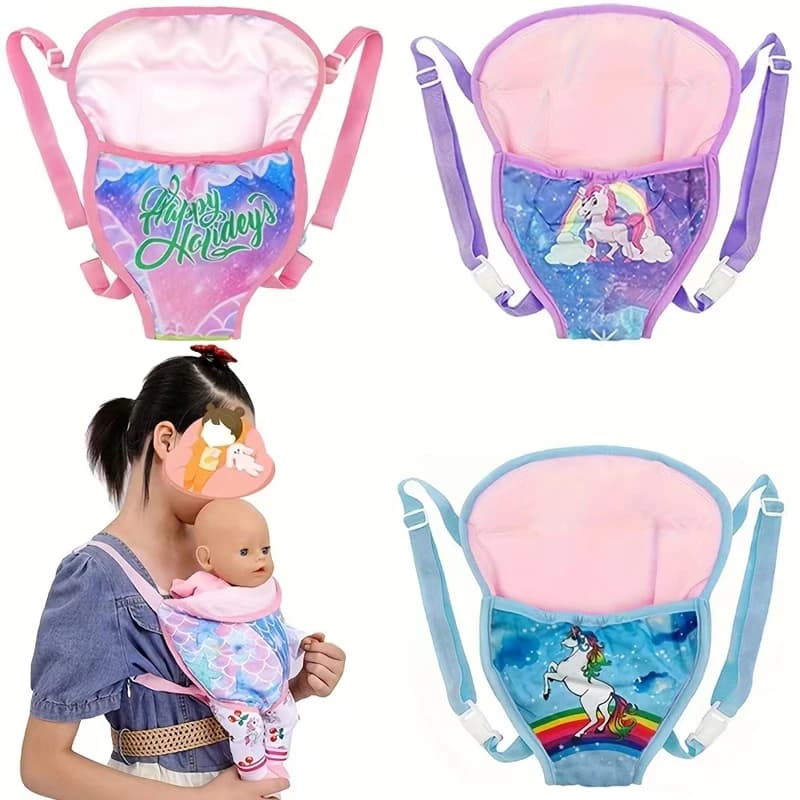 Zaino per bambole Borsa per il trasporto da 17 pollici Borsa per la raccolta di bambole Reborn Baby Girl