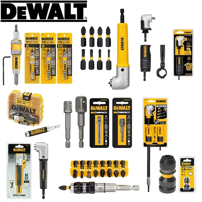 DEWALT Collezioni di accessori per utensili Punte da trapano Drive Convertitore angolare Adattatore Fissatore Serie di accessori per utensili manuali