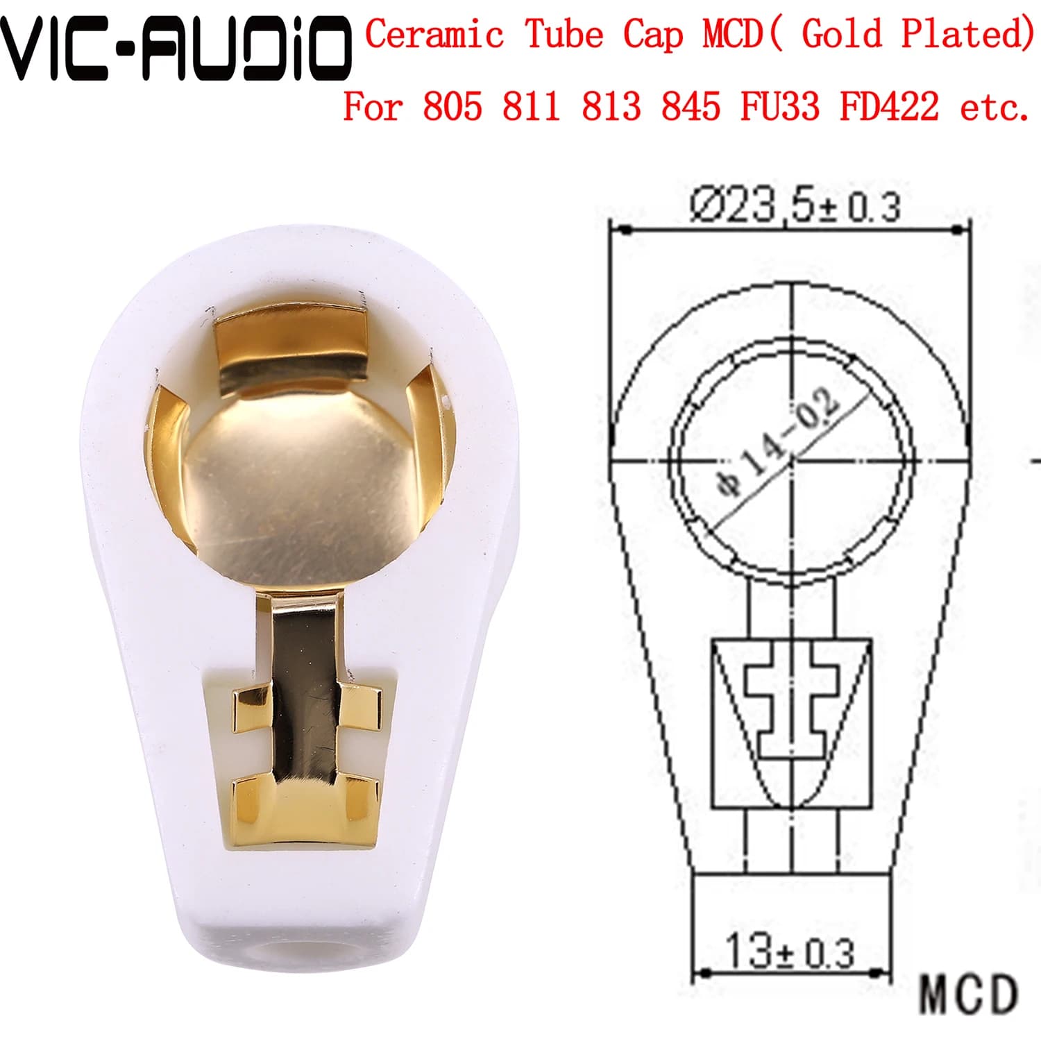5PCS Ceramic ANODE Vacuum Tube Cap Grip Cap For 811 845 805 813 FD422 FU33 Tube Audio HIFI DIY