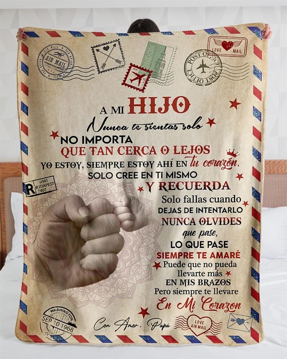 POR AVION CARTA A MI HIJO CON AMOR PAPA |