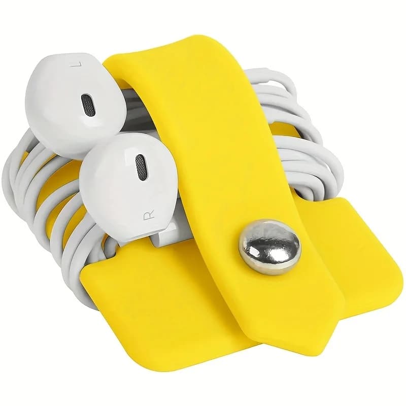 2 pezzi avvolgitore per cuffie cavo metallico organizzatore cavo dati organizzatore cavo auricolari supporto auricolare avvolgere auricolari organizzatore