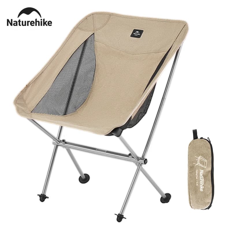 Ultralight Foldable Campsite Chair in High Carico Naturehike, Garden Chair for Outer, Foldable Moon Chair for Picnic and Beach