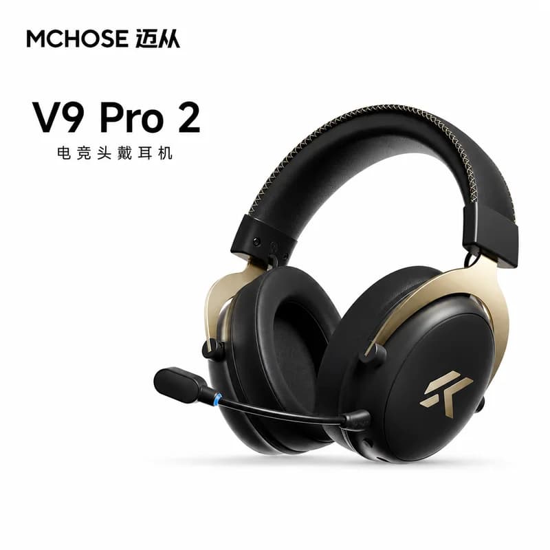 Mchose V9 Pro 2 Over Ear Gaming Headset Thx Spatial Sound Four Mode Connection Microphone For E-Sports Game