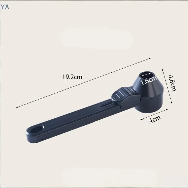 【SA】New No Spill Coffee Scoop Reusable Protein Powder Spoon Sliding Spoon Funnel For Milk&Supplements Kitchen Gadgets