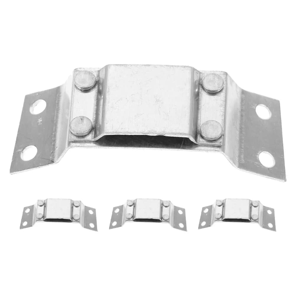 4 pcs flashlight support, aluminum alloy helmet mounting base, beacon clip, safety light attachment