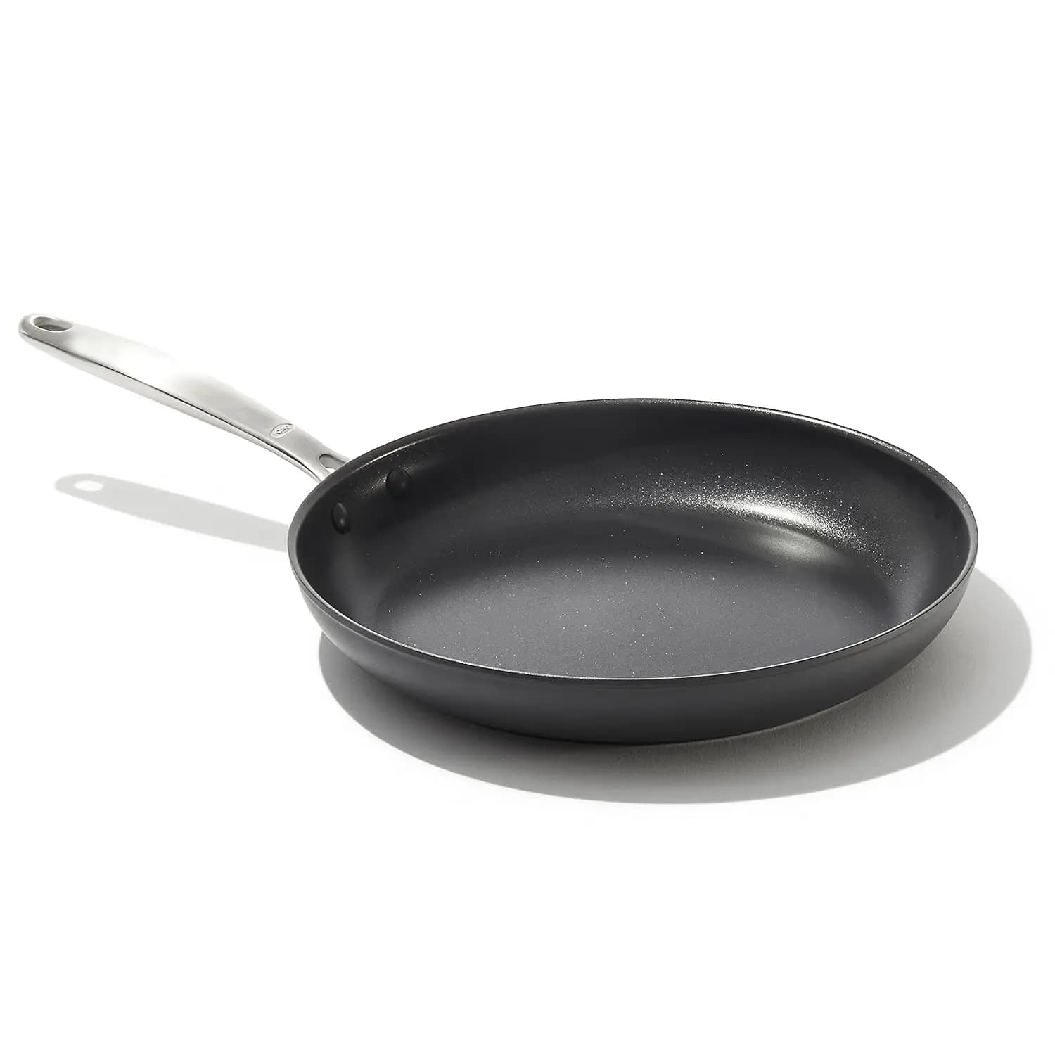 12 Inch Ceramic Deck, PFAS-Free, Anodized Dura, Graffi-resistant with Stainless Steel Handle, Dishwasher Washable and Fitted to Oven