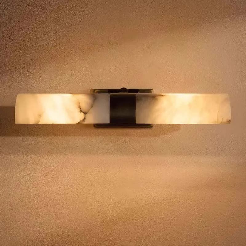 Applique da Parete a LED in Marmo Naturale Spagnolo 2026, in Rame Regolabile, Semplice ed Elegante per Hotel, Specchi, Camere da Letto e Studi