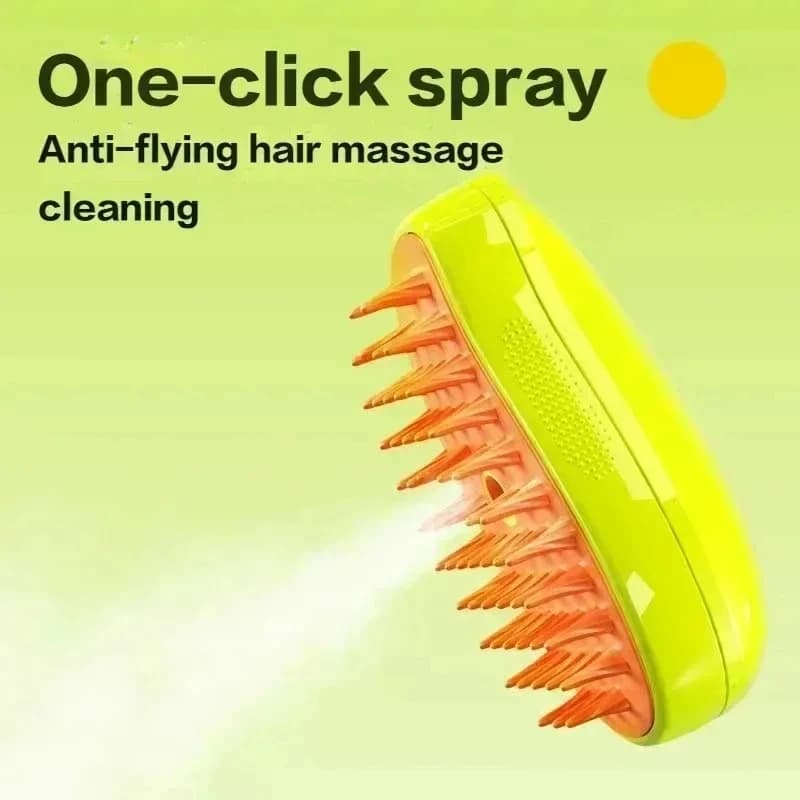 Spazzola per gatti Spazzola per cani vaporosa Spray elettrico Spazzole per peli di gatti Pettine per toelettatura per animali domestici Massaggio per depilazione Accessori per animali domestici