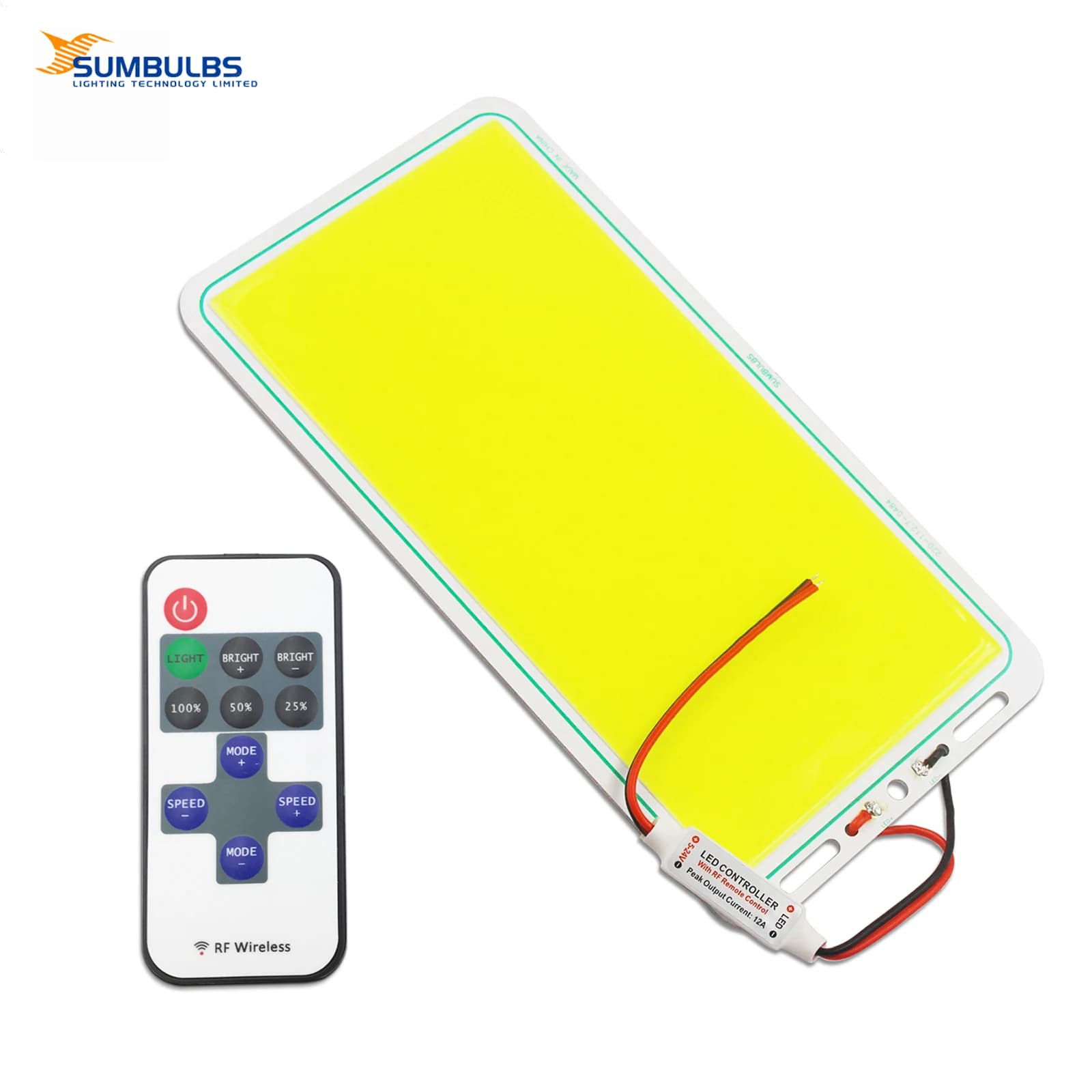100W Ultra Bright Flip LED COB Chip Light Panel 12V DC White Cold Cane Fishing Lamp for Camping External Lamp Lighting Portable