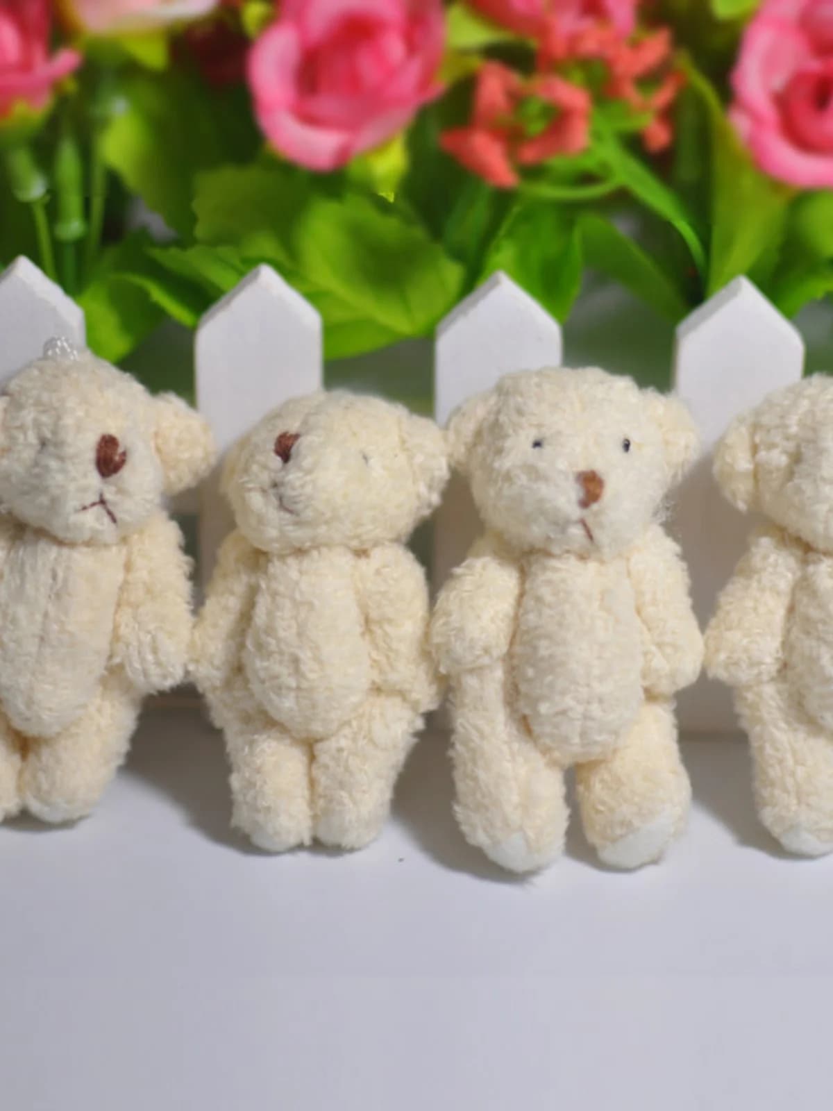 Orsetti di peluche in velluto con cappello, guanti e sciarpa, giocattoli fai da te per bambini e adulti