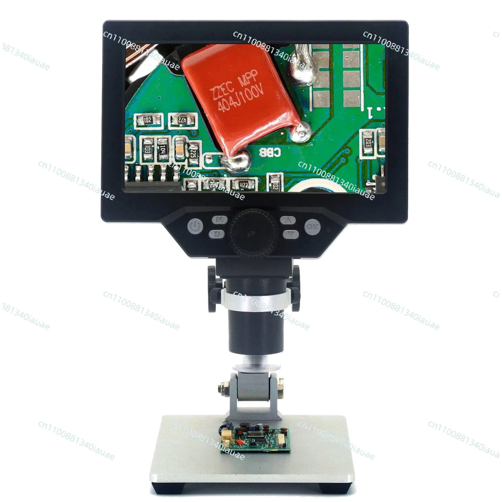 Microscopio Elettronico Digitale per Riparazioni, Lente d'Ingrandimento Elettronica, Microscopio da 7 Pollici G1200