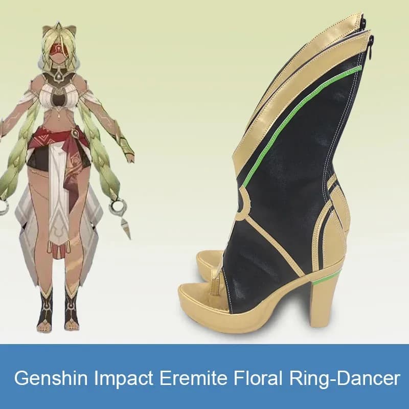 DY20Genshin Impact Eremite Anello Floreale-Ballerino Costume Cosplay Stivali Genshin Impact Eremite Anello Floreale-Ballerino Costume Cosplay Pr