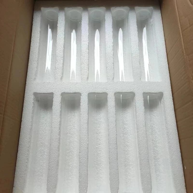 10 pz/lotto puntelli per matrimoni backgammon portacandele decorazione tubo cavo trasparente alto 25cm tubo tondo in vetro alto
