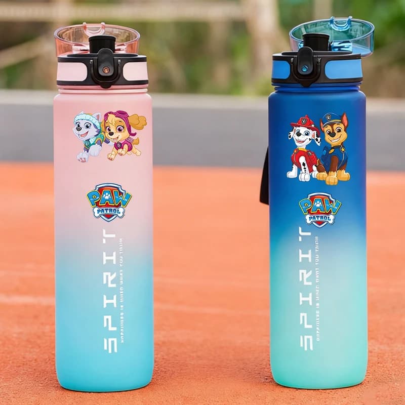 800ml PAW Patrol Sport Bottiglie d'acqua Anime Chase Skye Marshall Bottiglia smerigliata Carino Palestra all'aperto Fitness Brocche Bambini Bere Tazza