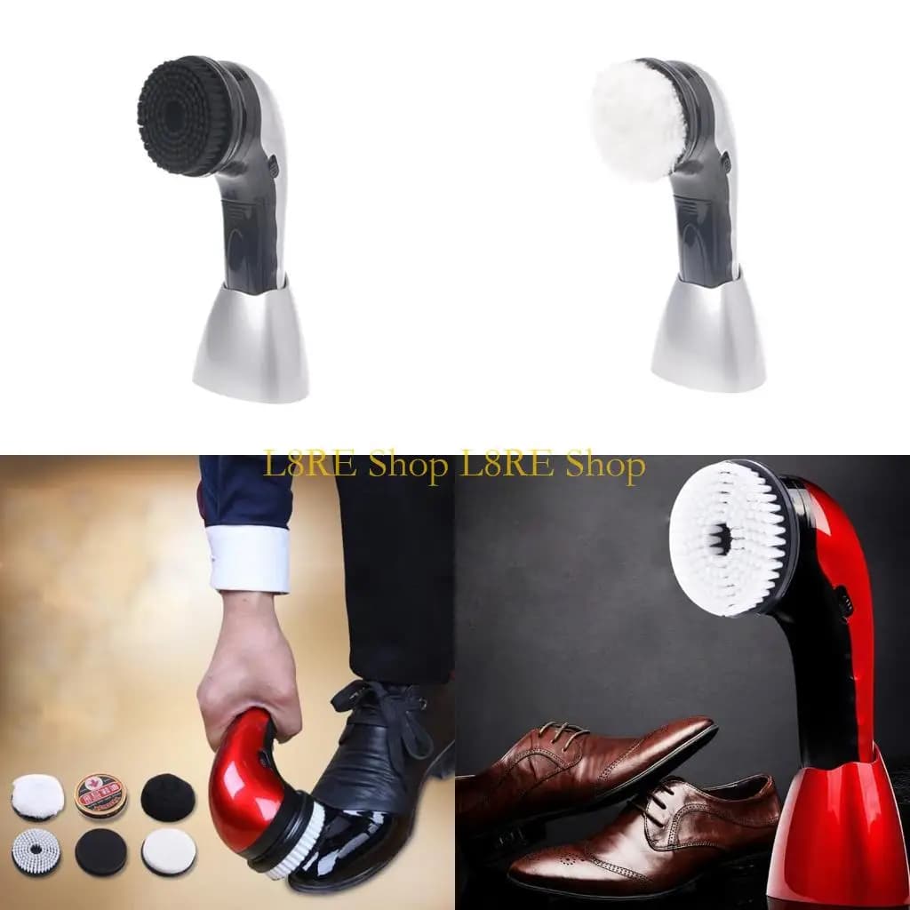 L8RE Lucidatore per lucidatura della spazzola per scarpe elettrica automatica portatile portatile 2 Alimentazione