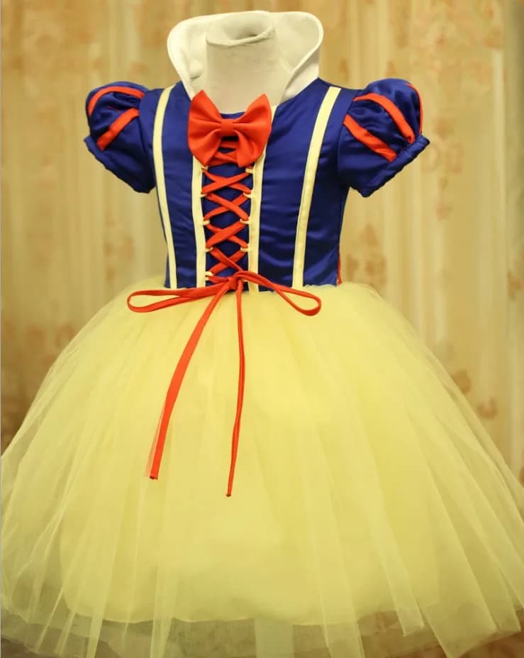 Children's Cosplay Halloween Christmas Costume Dress Cinderella Princess Snow White Gown Performance Clothes Girls Outfits
