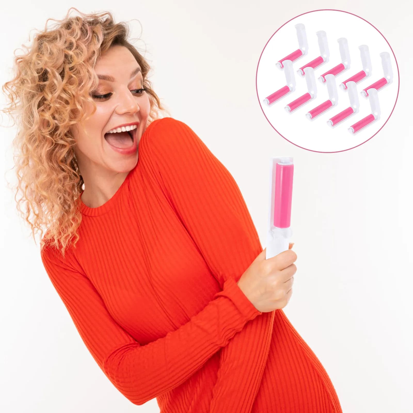 10Pcs Lint Remover Sticky Dust Picker Portable Folding Lint Roller Strong Adhesive Household Cleaner Travel Pet Hair Cleaning