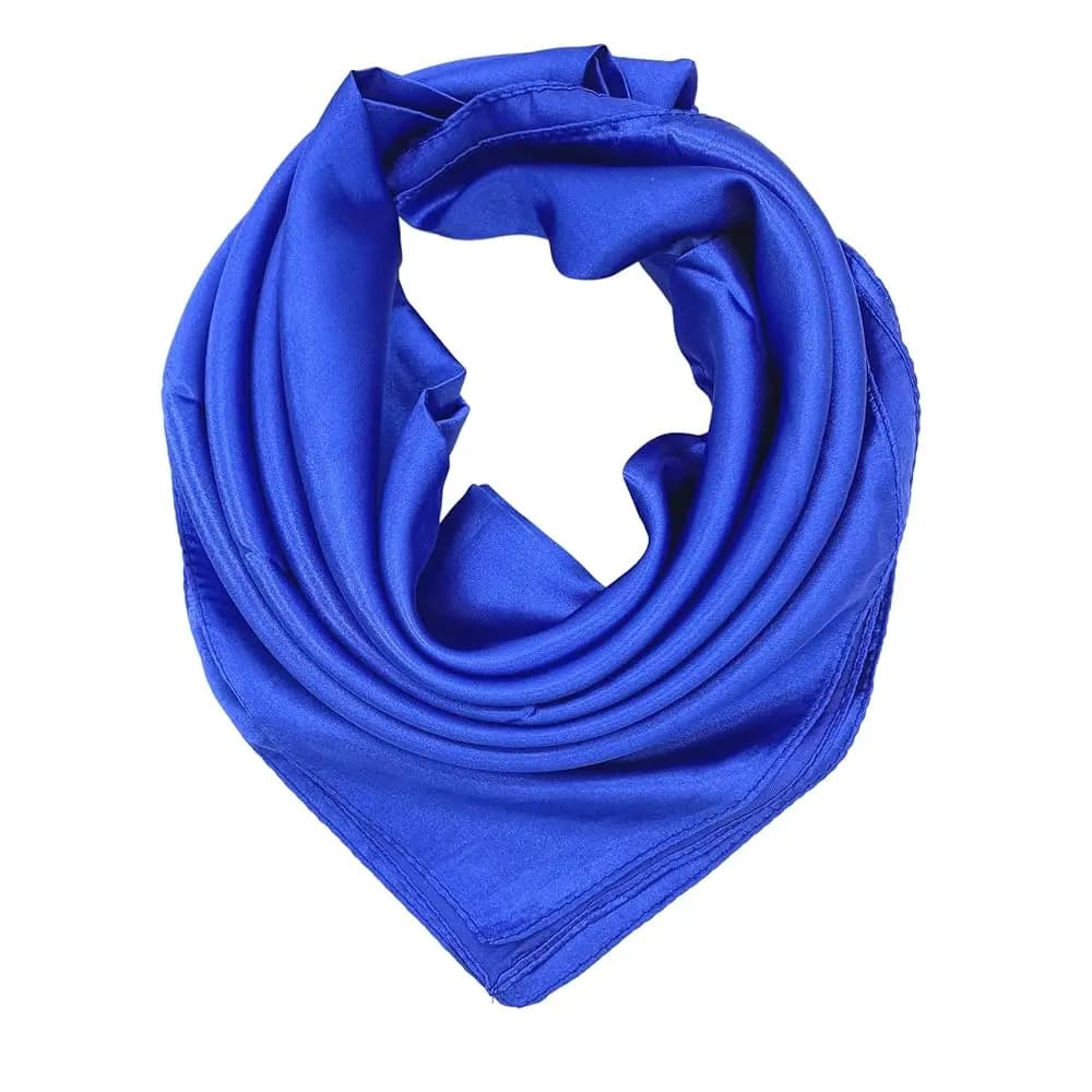 Sciarpa YOUR SMILE Effetto Seta, Foulard Quadrato Grande in Raso con Motivi e Tinta Unita per Donna