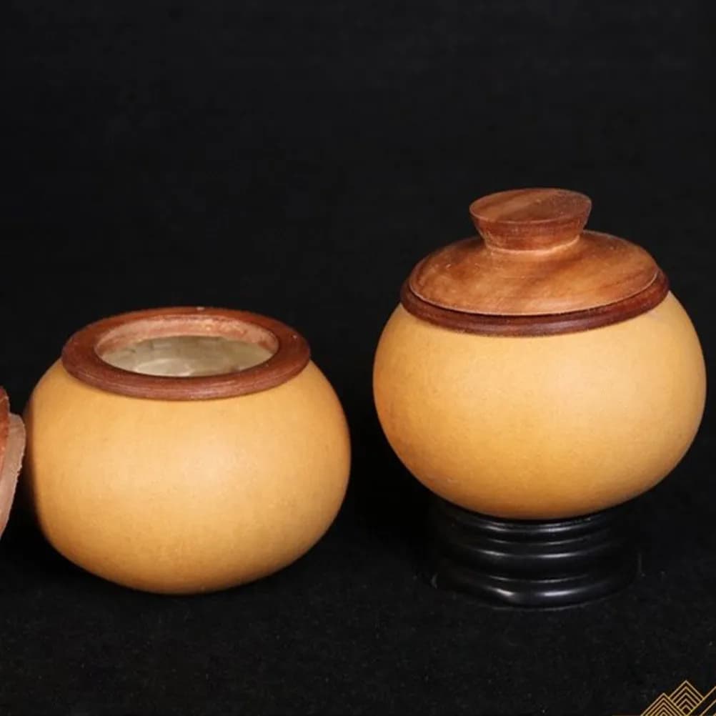 Tea Storage Can Wood Canister Multi-Function Household Coffee Condiment Dried Fruit Jar Portable Natural Wood Tea Container with