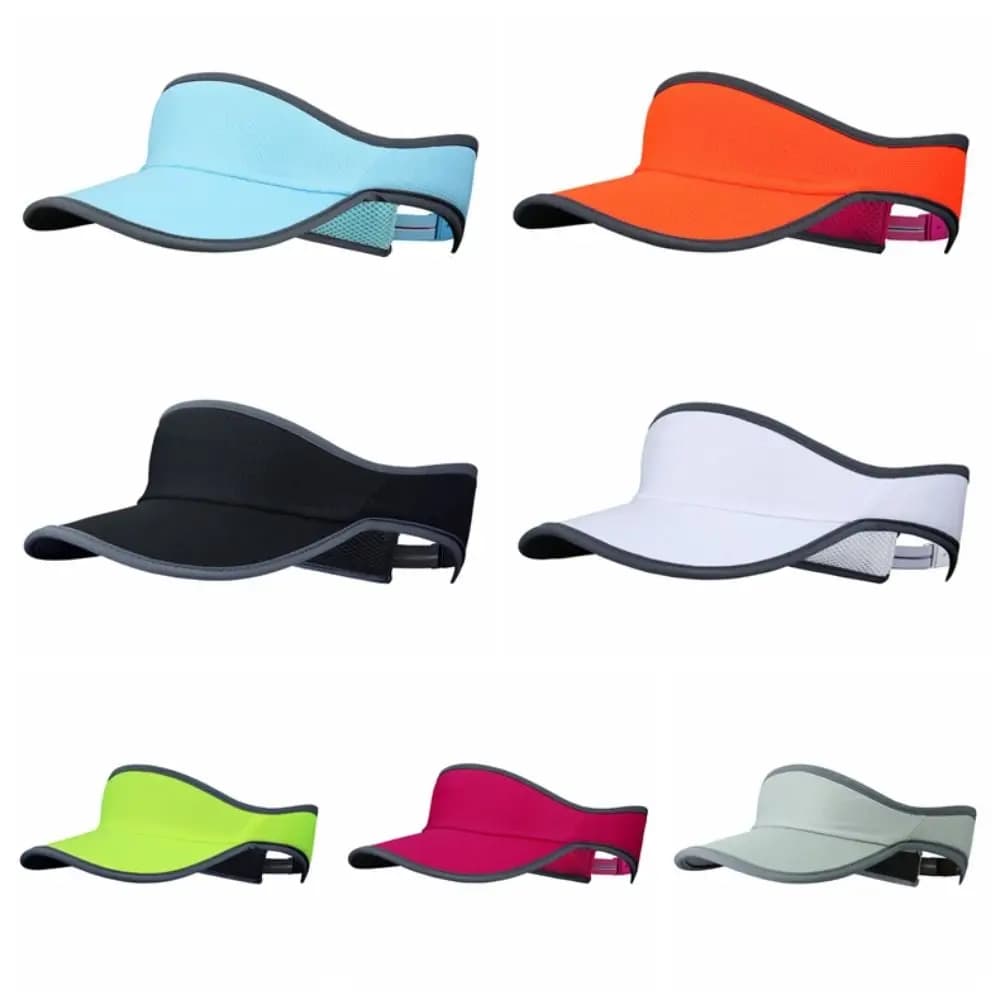 Cappello da spiaggia Visiera in rete Tappo superiore vuoto Protezione solare Protezione solare regolabile Cappello da sole Parasole Cappello da tennis traspirante Ciclismo Escursionismo