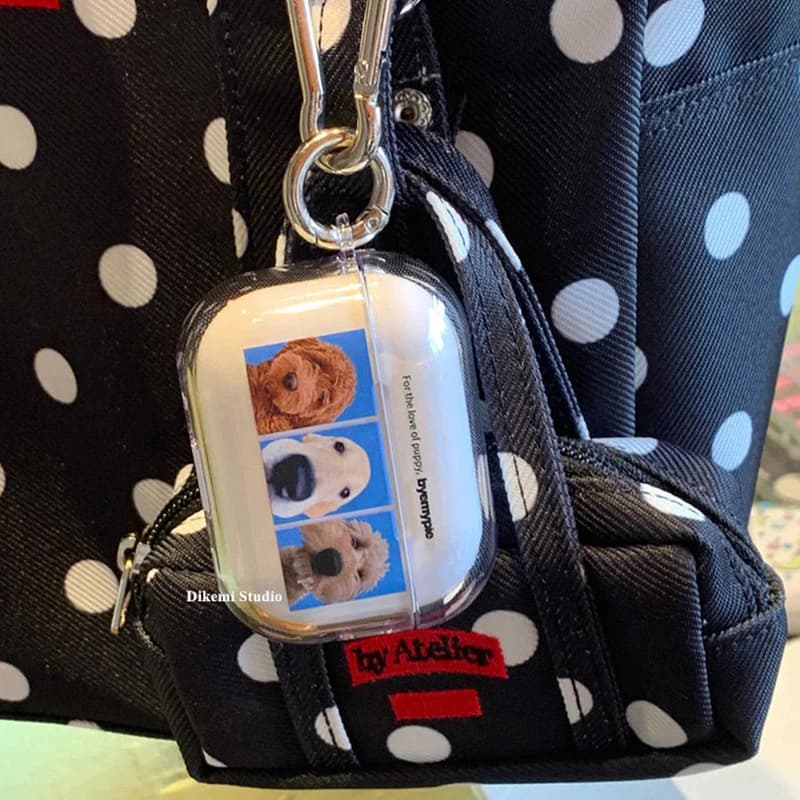 INS Cute Lovely Cartoon Dog Trendy Niche For Airpod 4 3 2 1 AirPod Pro 3 2 Headphone Case Dustproof Anti-Fall Transparent Case