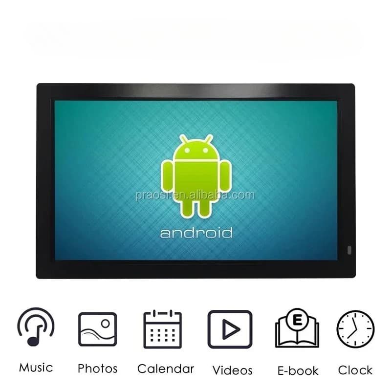Cornice digitale WiFi Android da 18" - Display intelligente per foto/video 1080P con telecomando