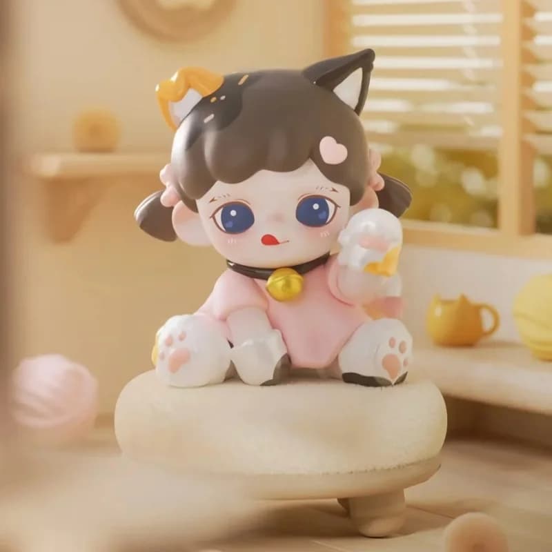 Disponibile originale Baby Zreas Meow Cat Face Series Blind Box Collezione di giocattoli carini Ornamento da tavolo Ragazza Regalo di compleanno Giocattolo a sorpresa