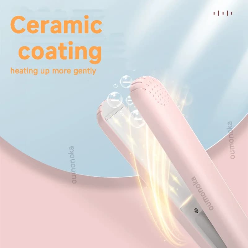 Piastra per capelli 3-in-1: mini stiracapelli, arricciacapelli e spazzola lisciante per lo styling