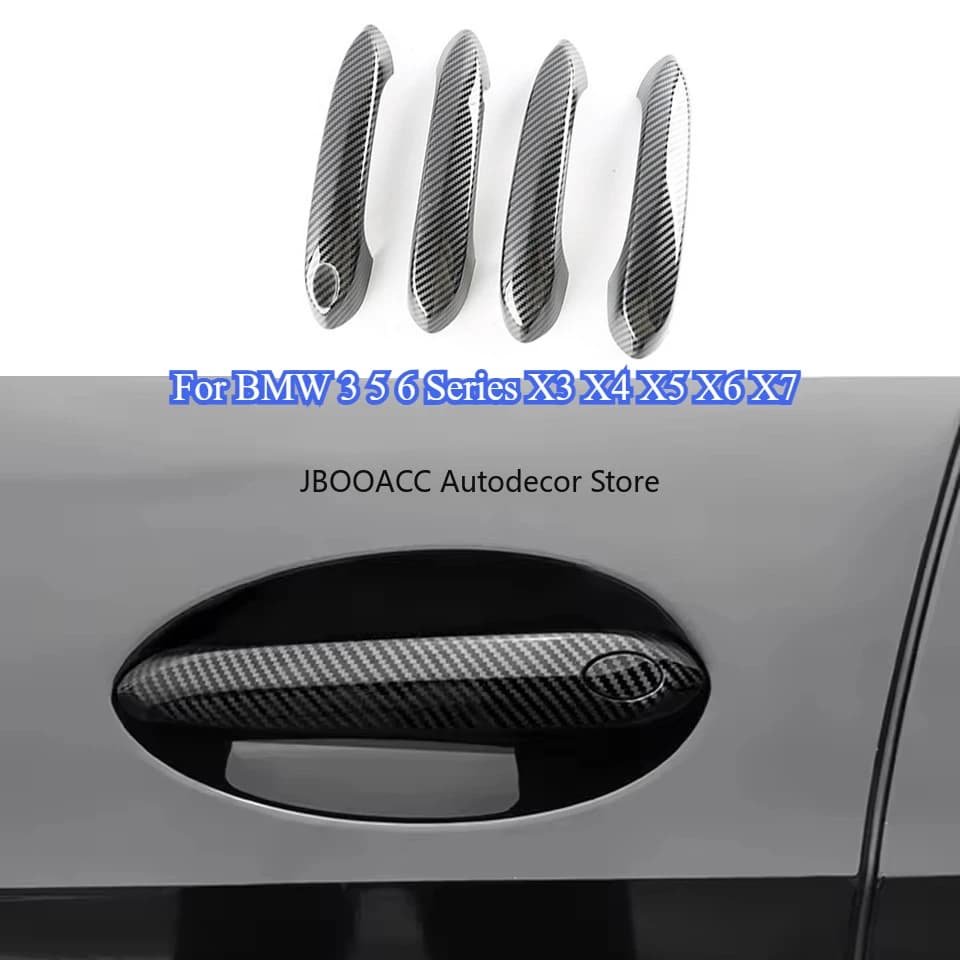 Per BMW 3 5 6 Serie 2018-2023 G20 G30 G31 G32 G01 G02 G05 G06 X3 X4 X5 Maniglia Della Porta Copertura Trim Esterno Modello In Fibra di Carbonio