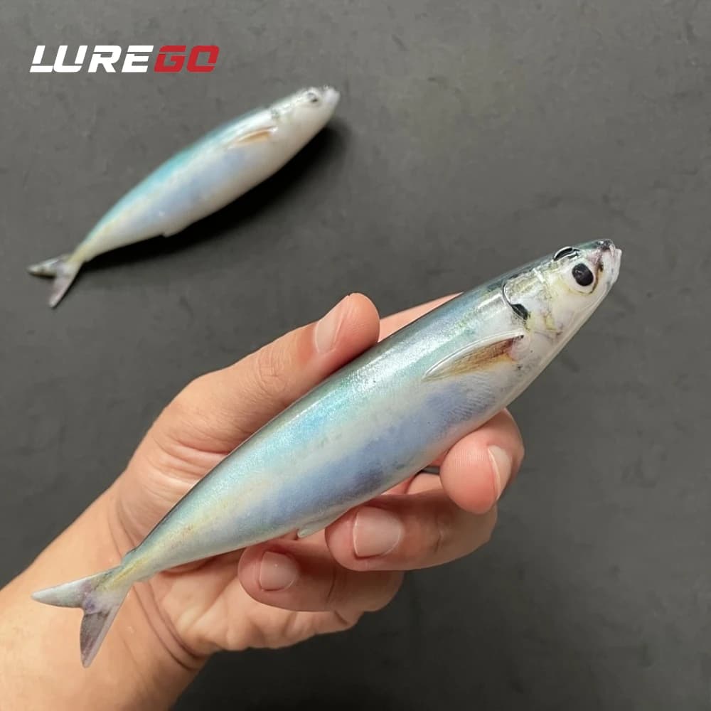 2 Pezzi Esche Artificiali Morbide Stampate in 3D da 15 cm, Azione di Nuoto Realistica per Spigola e Trota, Esca Artificiale per Acqua Dolce e Salata