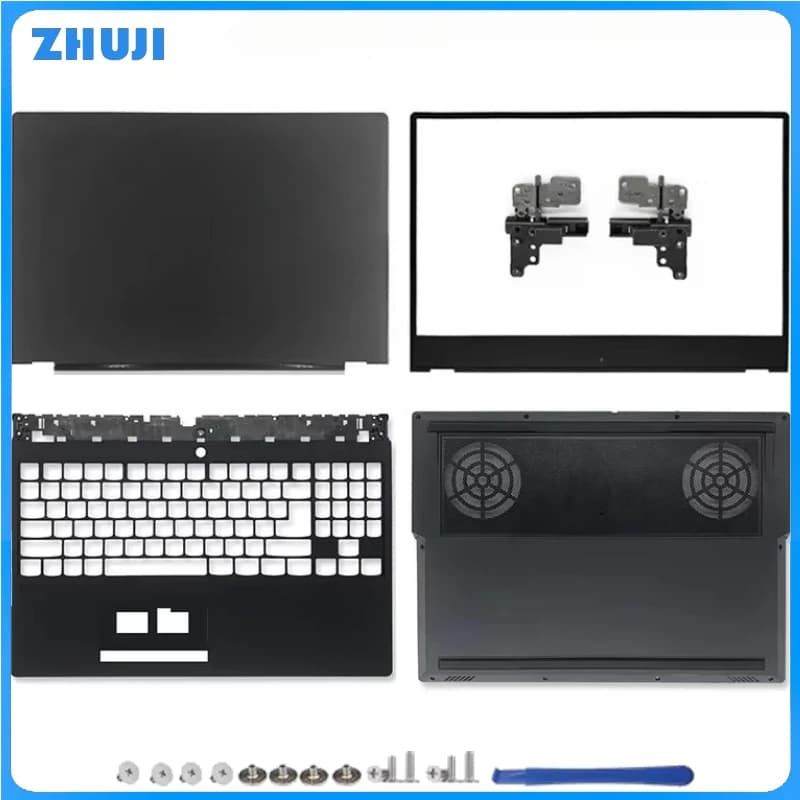 Sostituisci la copertura per Legion Y530 Y530-15ICH Y7000 LCD Cover posteriore Lunetta anteriore Cerniere Palrmest Custodia inferiore Cerniera Cover 15.6 pollici