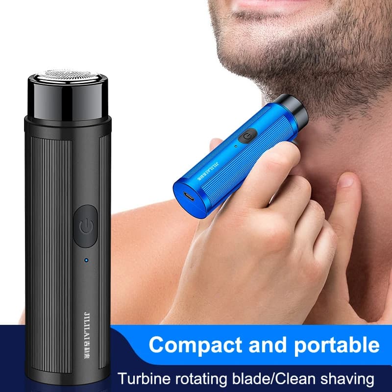 Men's Mini Electric Shaver Razor Automatic Trimmer Portable Shaving Knife Rechargeable Mini Travel Shaver for Car