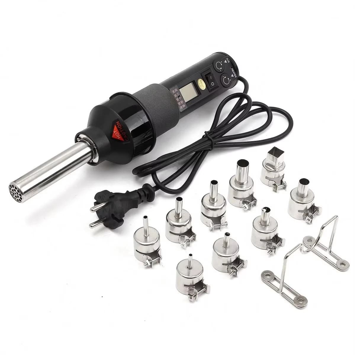 11 in 1 450W Portable Temperature Controlled Hot Air Heat Gun for Repair