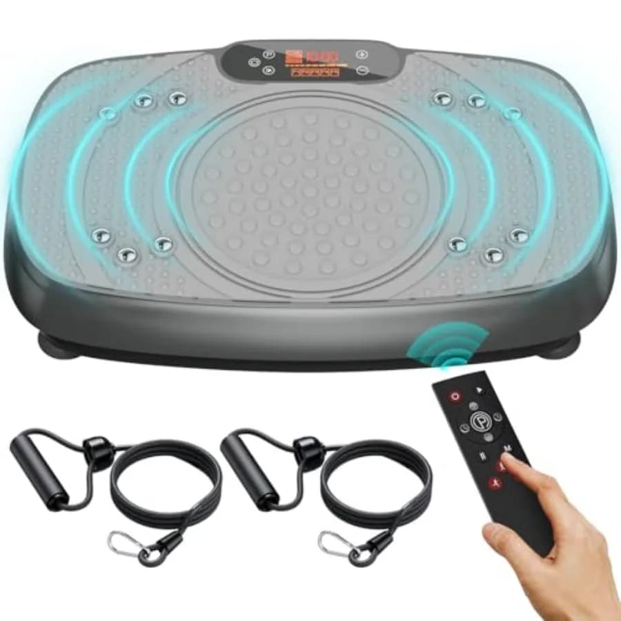 Exercise machine with vibrating plates: vibratory plates for weight loss and lymphatic drainage Platform to sculpt the whole body workout for