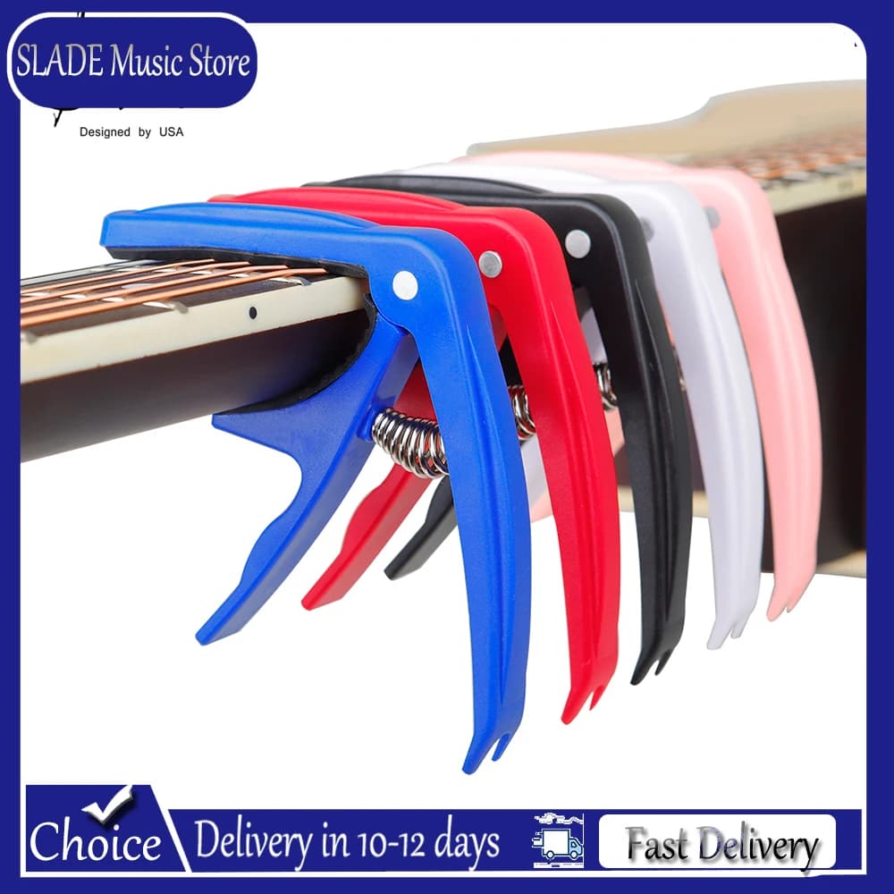 Capotasto per Chitarra, Morsetto per Accordatura, per Chitarra Acustica Classica, Ukulele, Parti e Accessori Universali per Chitarra