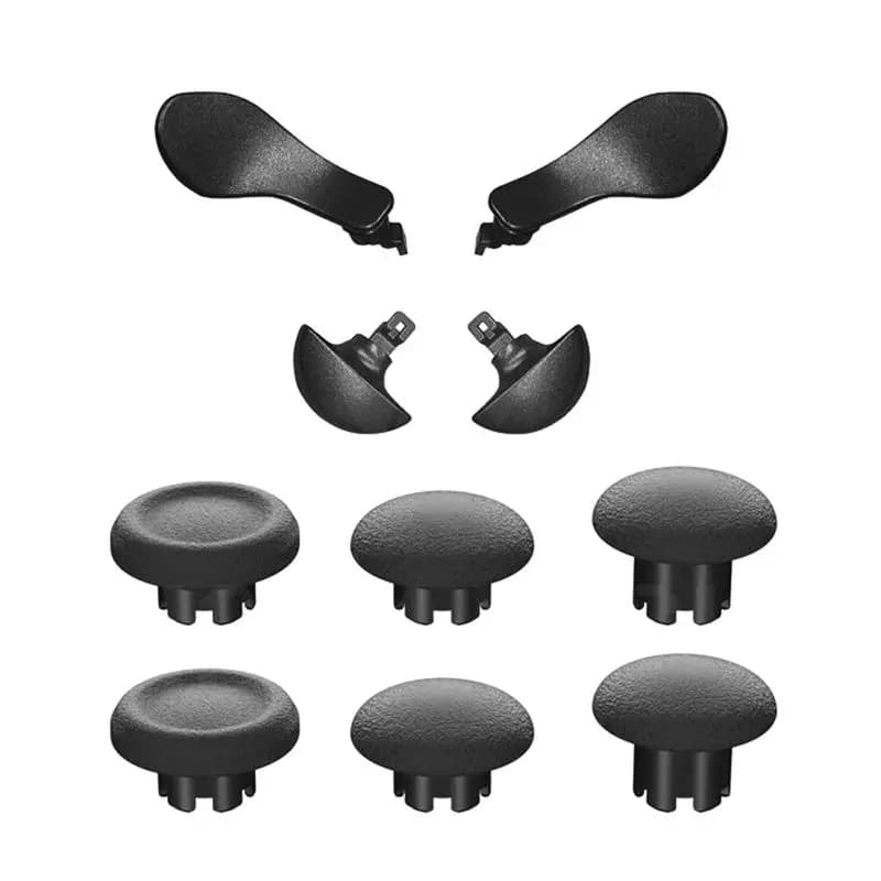 Joystick Analogici CLCU per Controller 10-in-1, Levetta a Pollice, 4 Paddle Posteriori in Metallo, Pulsanti di Ricambio per PS5 Edge
