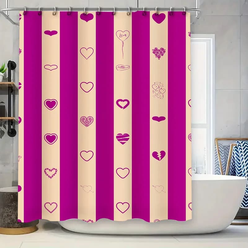 Tenda da doccia con fiori di ciliegio Decorazione floreale rosa acquerello per bagno Set di coperture per tappetino da bagno in tessuto stampato moderno per la decorazione domestica