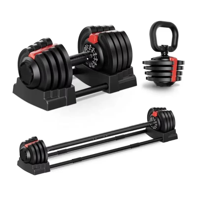 Household Weights Gym Fitness Equipment Kettlebell 18kg Weights Dumbbell Adjustable and Barbell for Body Building