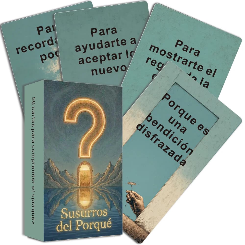 Mazzo di carte oracolo spagnole, Whisper of Why, 56 carte originali, lettura ed esplorazione, giochi di carte, carte dei tarocchi, 12*7 cm, 14+