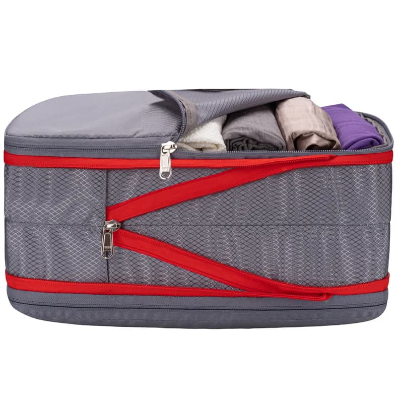 Nylon Travel Compression Bags Portable Double Layer Zippered Bags Waterproof Bags for Clothing Shoes Bags