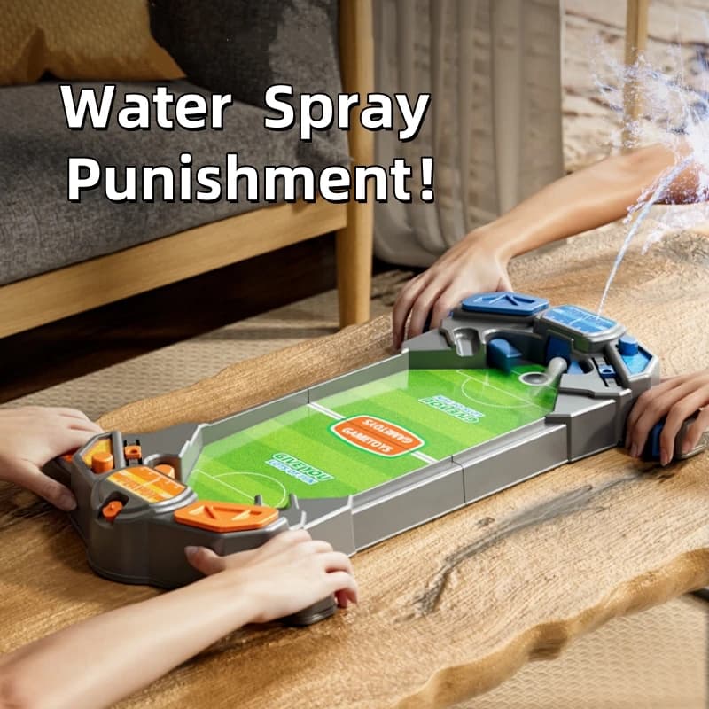 Il tavolo da gioco di calcio balilla per bambini spruzzerà l'acqua per punire due giochi competitivi giocattoli interattivi per giochi da tavolo genitore-figlio