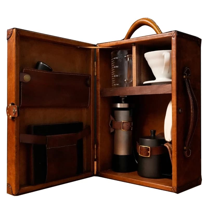 Coffee maker, portable travel case for outdoor camping