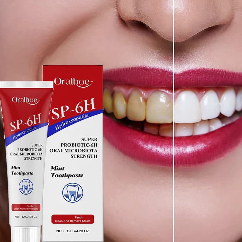 1/2/3PCS SP-6 Probiotic Toothpaste Whitening and Removing Macchie SP-6 Fresh Food Menta Toothpaste Teeth whitening 120g