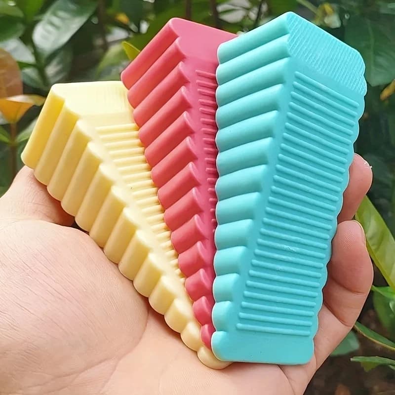 Tappo per porta antivento senza punzonatura Tappo per porta in silicone creativo Carta per porta anti-clip con cuneo per porta di sicurezza domestica