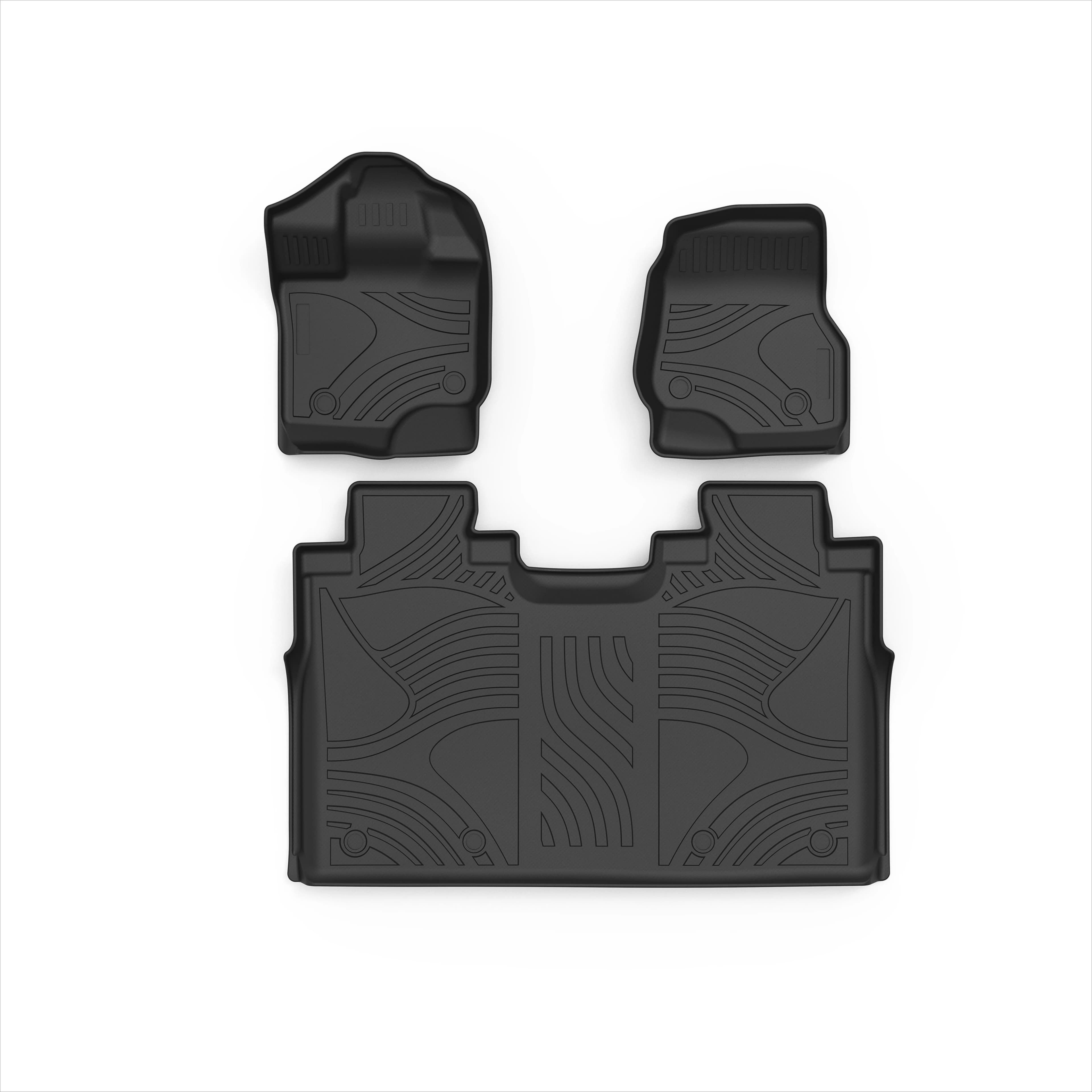 Tappetini Auto GA in TPE Durevole, Tappetini per Pavimento Auto per F150 2015-2024, Accessori Interni Auto Impermeabili