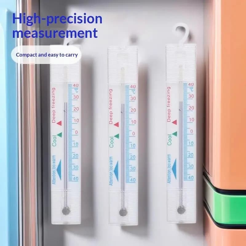M6CB 1Pieces Plastic Fridge Thermometers With Hook Plastic Thermometers Suitable For Accurate Temperature Monitoring【Homeclub】