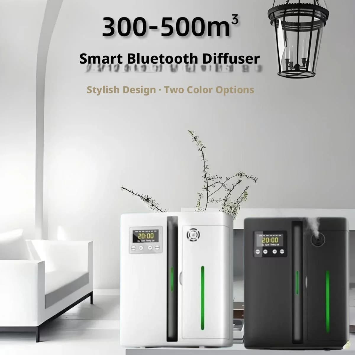 Diffusore di Aromi Intelligente, Macchina Automatica per Profumazione, Deodorante per Casa, Hotel e Ambienti Commerciali, Disponibile in Nero e Bianco