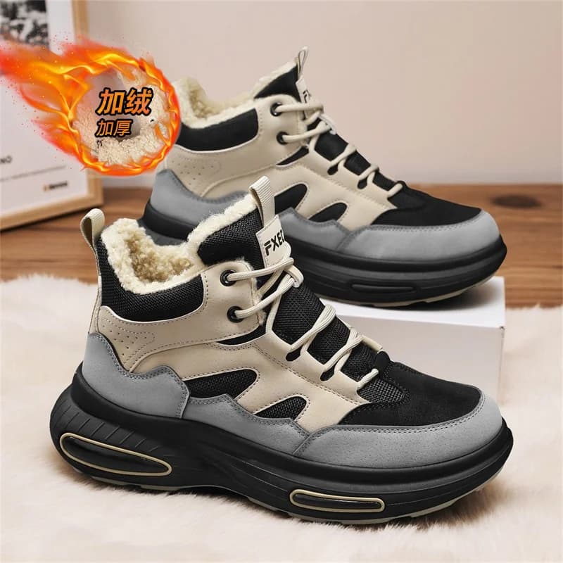 Scarpe da uomo Scarpe sportive con plateau Scarpe sportive morbide e confortevoli per il tempo libero Sneaker casual imbottita in cotone Scarpe da ginnastica maschili All-match